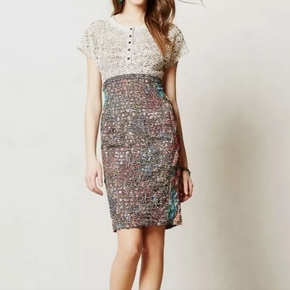 Anthropologie Byron Lars Beguile Lace Study Dress 4 - Picture 1 of 7